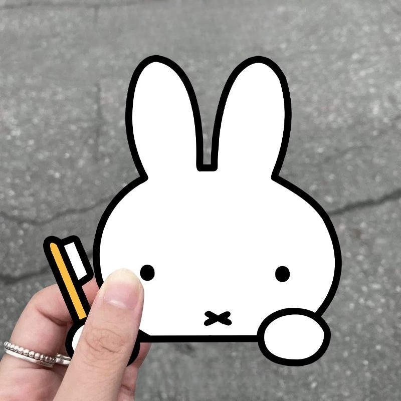 Miffy Rabbit Car Sticker Creat - Atv Parts ulasan dan harga