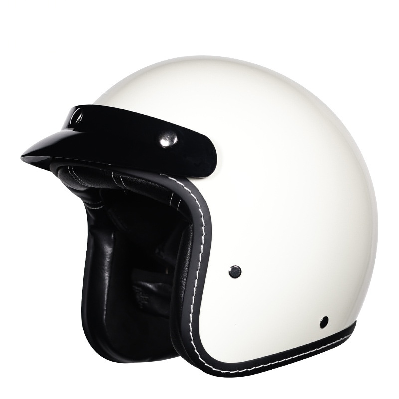 Unisex Retro 3/4 Open-Face Mot - Vintage Open Face Retro Helmet ulasan dan harga
