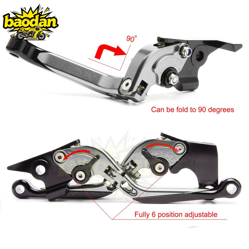 Motorcycle Accessories Adjusta - Cnc Aluminum Adjustable Brake Clutch Levers ulasan dan harga