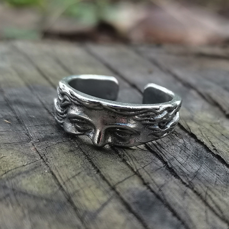 Creative Venus Half Mask Ring  - Vintage Open Face Retro Helmet ulasan dan harga