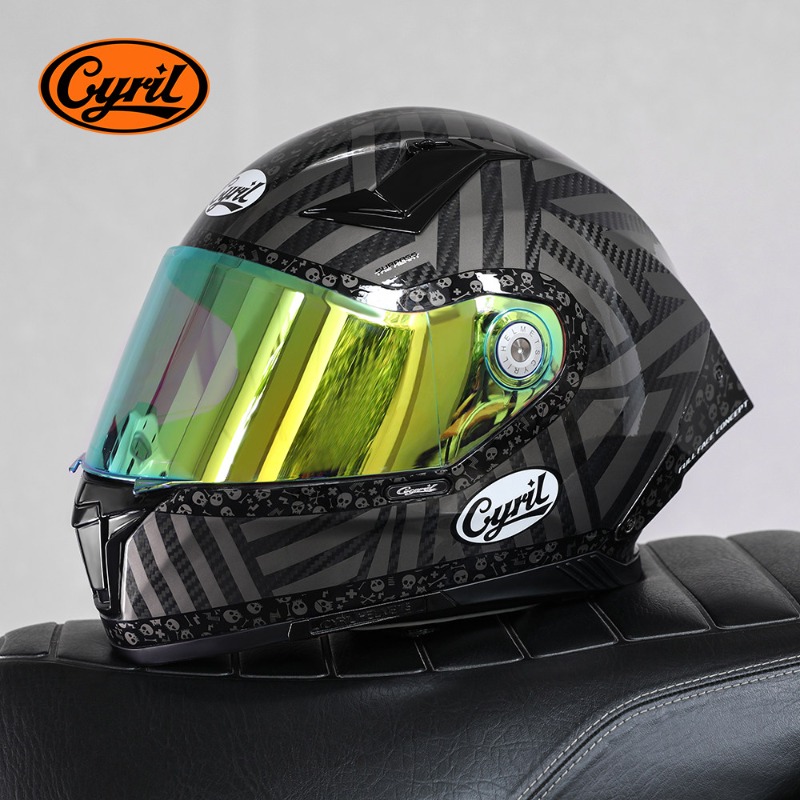 CYRIL Carbon Fiber Full Face M - Carbon Fiber Lightweight Motorcycle Helmet ulasan dan harga
