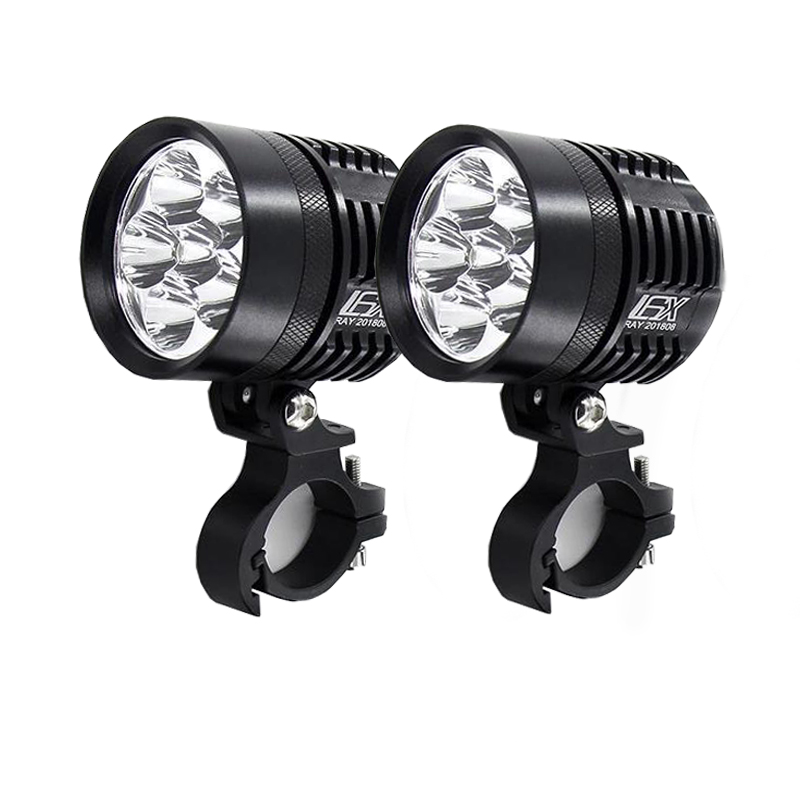 2PCS Universal L6X Headlight L - Universal Motorcycle Led Headlight Projector ulasan dan harga