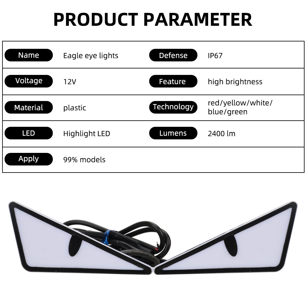 2pcs LED Devil's Eye License P - Universal Motorcycle Led Headlight Projector ulasan dan harga