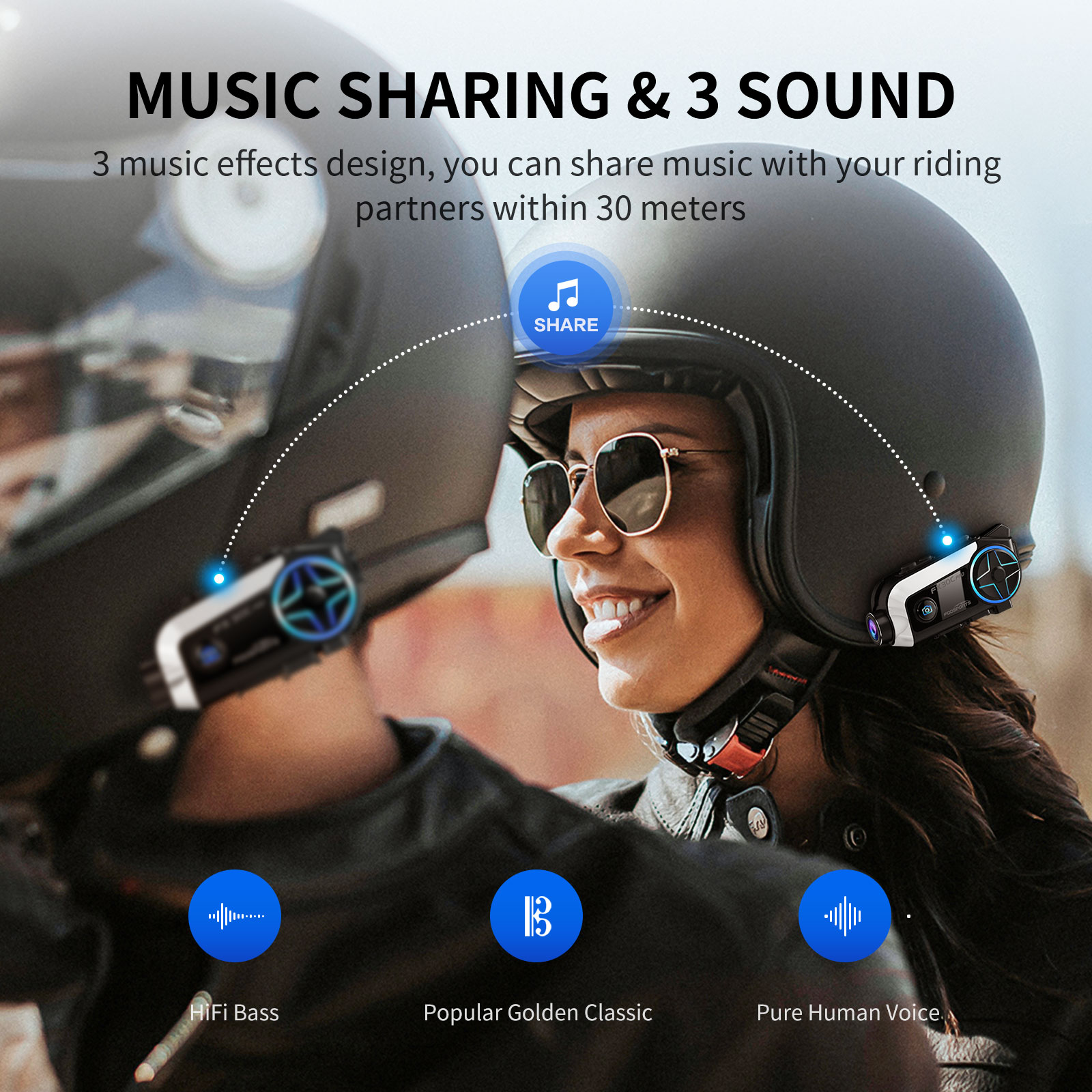 Fodsports FX30C PRO Motorcycle - Universal Motorcycle Helmet Intercom Headset ulasan dan harga