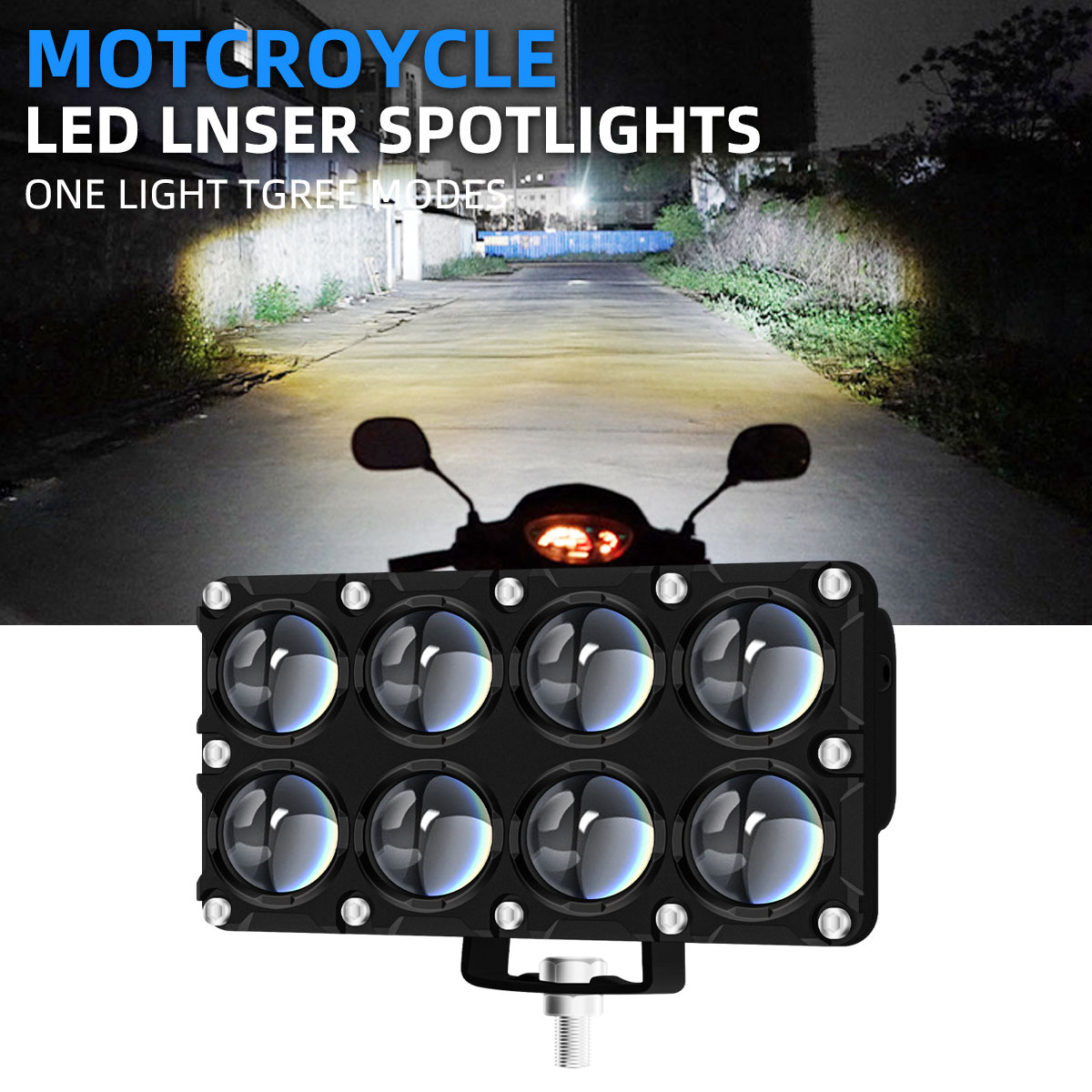 6/8/10 Lens Auxiliary Motorcyc - Universal Motorcycle Led Headlight Projector ulasan dan harga