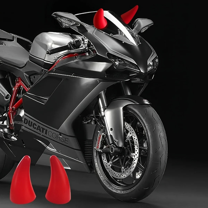 Self-Adhesive 3D Devil Horns S - Motorcycle Helmets ulasan dan harga