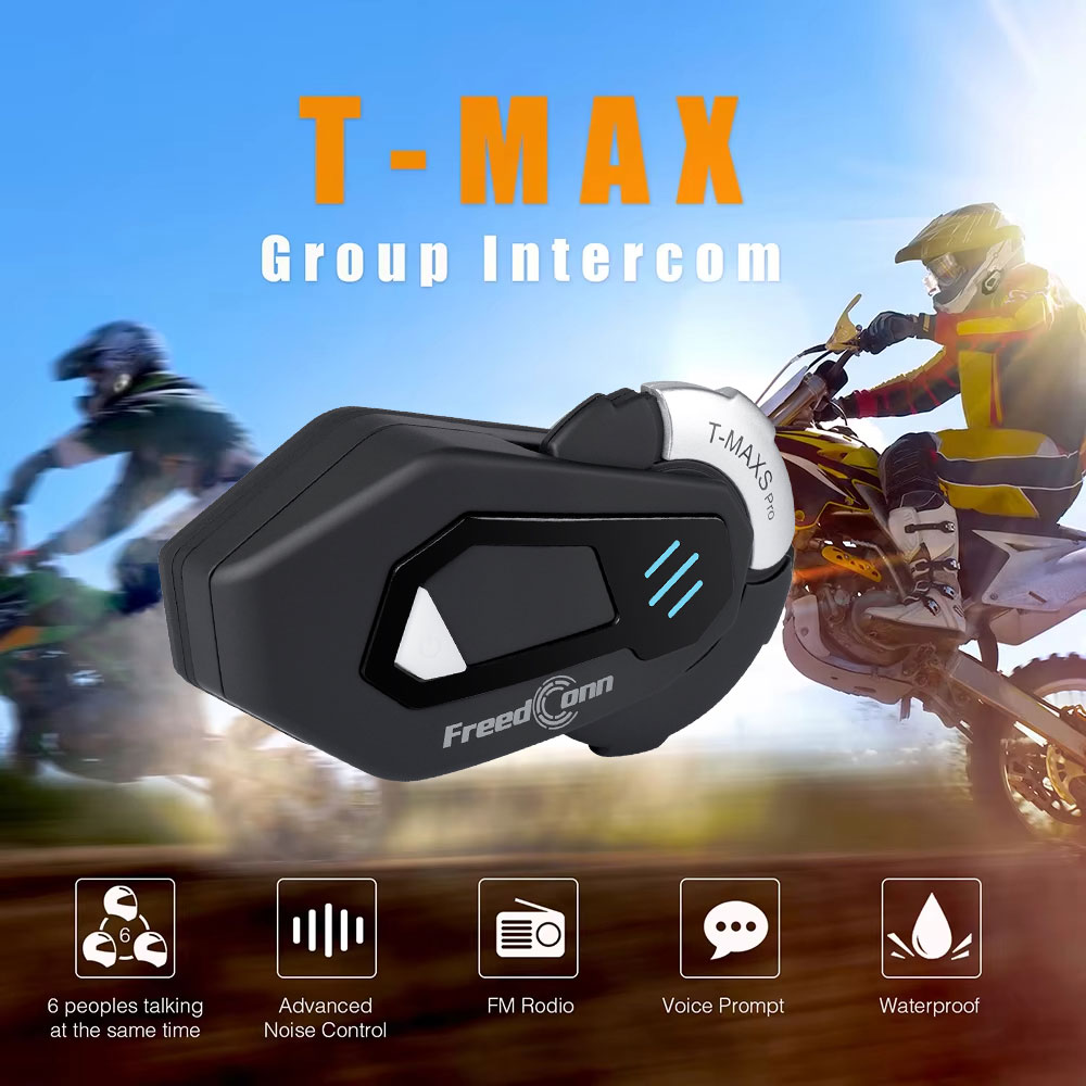 FreedConn T MAX S PRO Motorcyc - Universal Motorcycle Helmet Intercom Headset ulasan dan harga