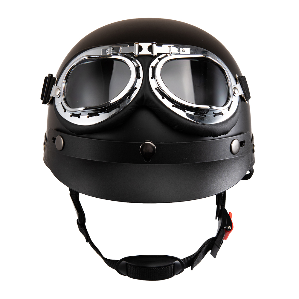 Motorcycle Helmet Open Face Re - Vintage Open Face Retro Helmet ulasan dan harga