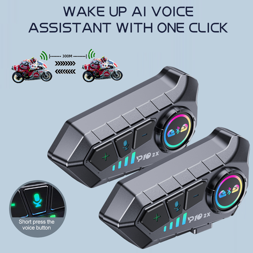 Y10 2x Motorcycle Intercom Blu - Full Face Motorcycle Helmet With Bluetooth ulasan dan harga