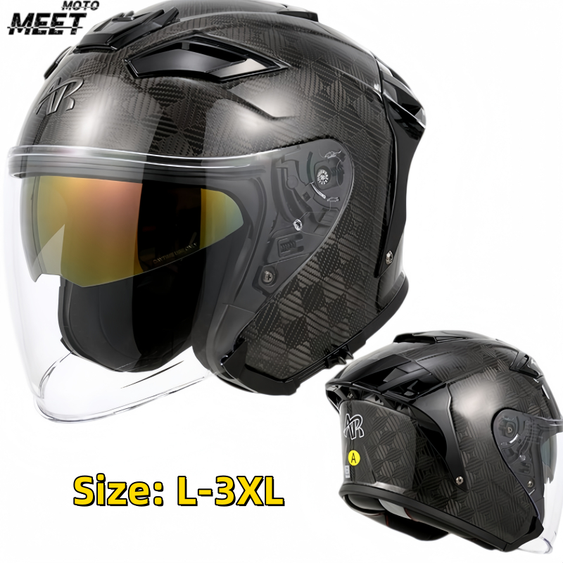 Full Face Motorcycle Helmet, D - Carbon Fiber Lightweight Motorcycle Helmet ulasan dan harga