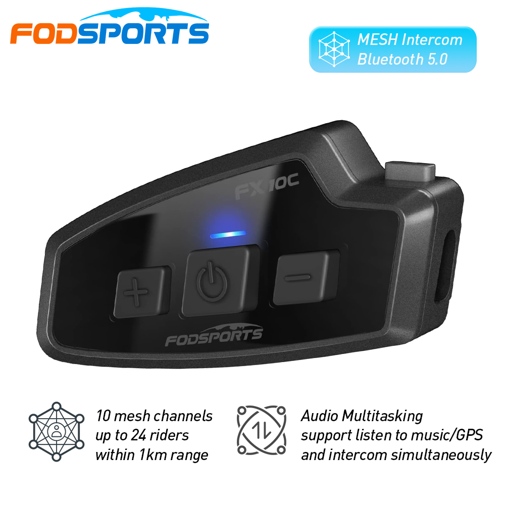 Fodsports FX 10C Motorcycle Me - Full Face Motorcycle Helmet With Bluetooth ulasan dan harga