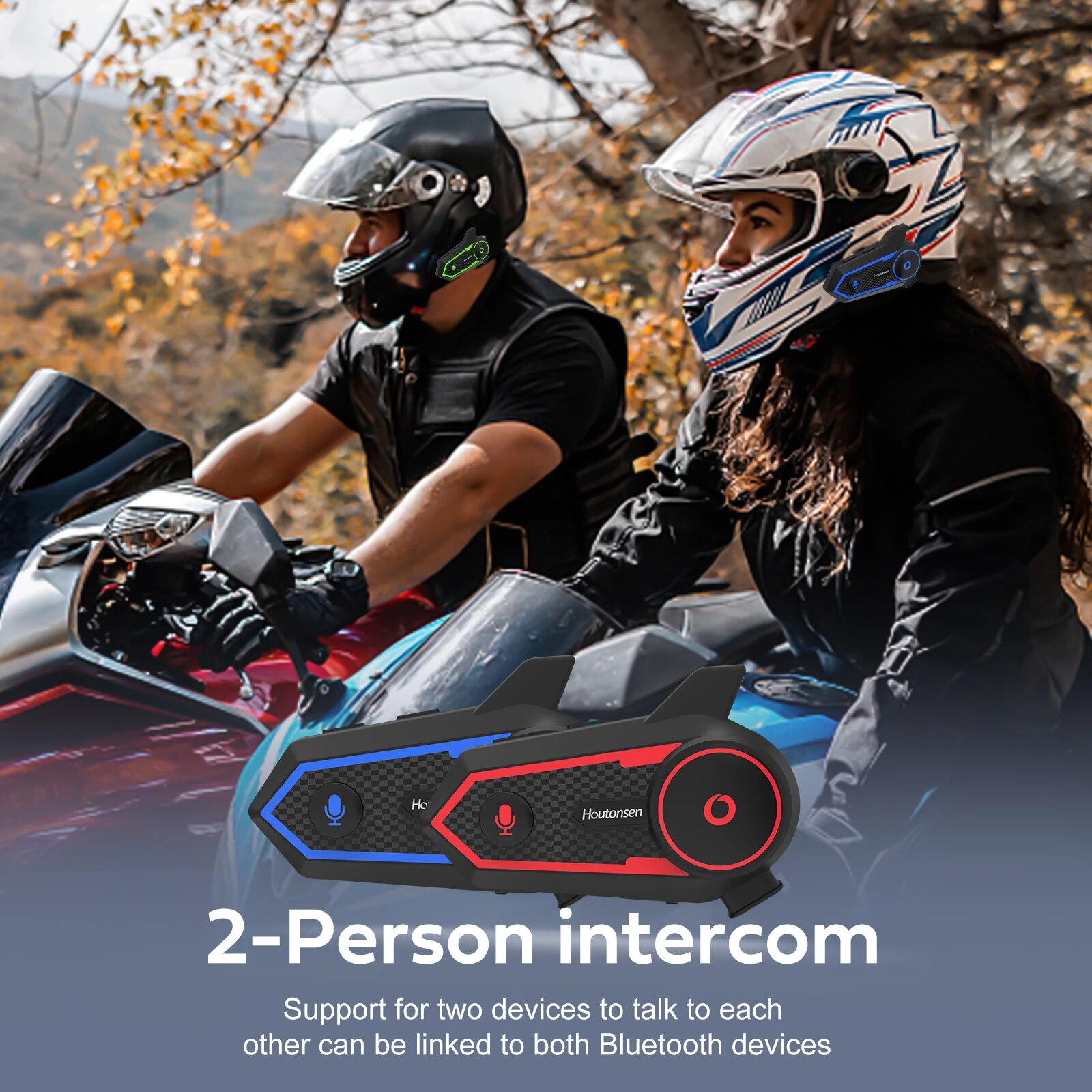 Houtonsen S6 PLUS Motorcycle H - Universal Motorcycle Helmet Intercom Headset ulasan dan harga