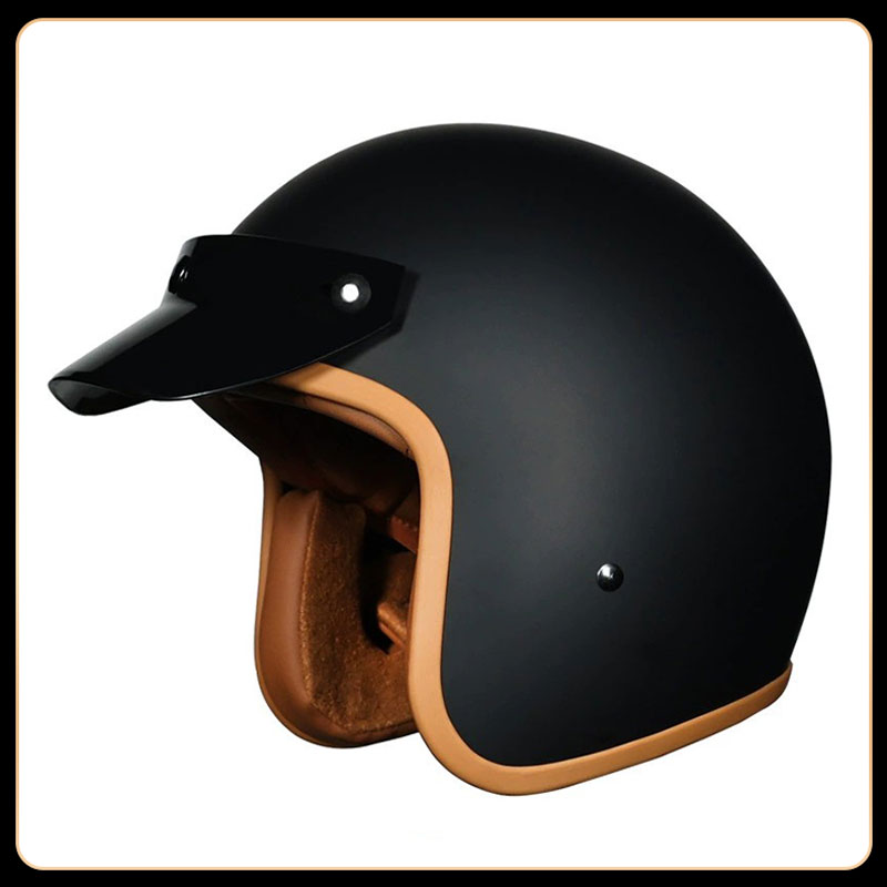Retro Vintage 3/4 Open Face He - Vintage Open Face Retro Helmet ulasan dan harga